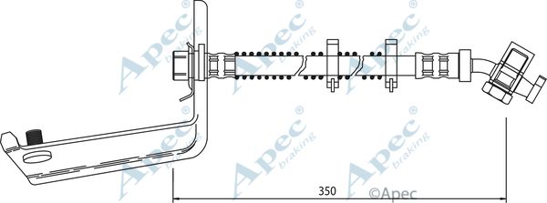 APEC BRAKING Bremžu šļūtene HOS3545